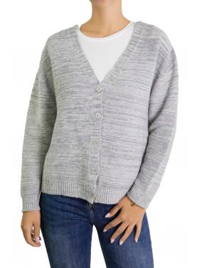 Cardigan misto cashmere scollo a V